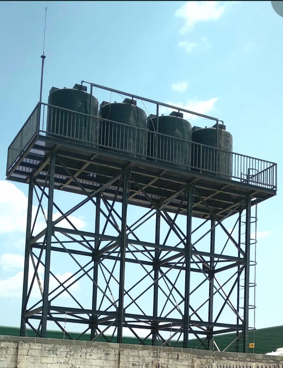 Custom steel water tank towers for residential and commercial clients